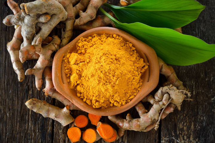 Turmeric powder with warning about unproven scalp application