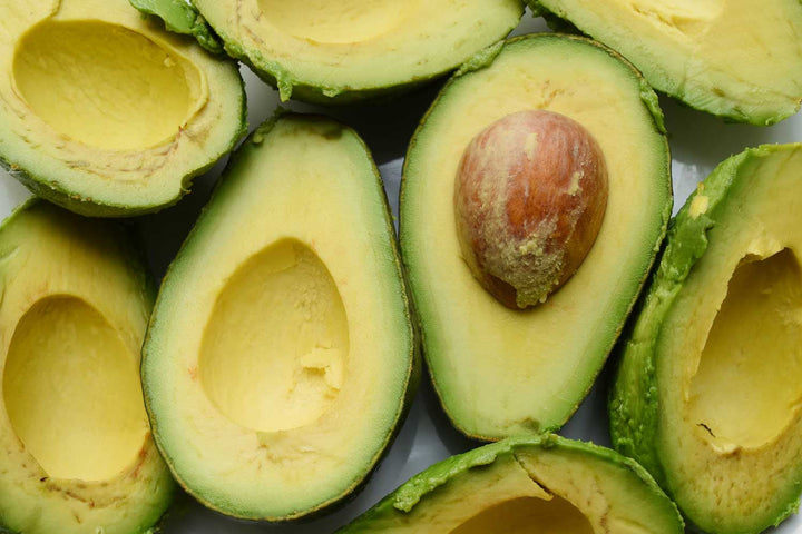 Sliced avocado showing a nutrient-dense portion