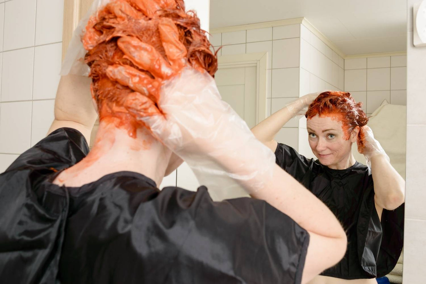 vegan hair dye used with realistic hair-care expectations