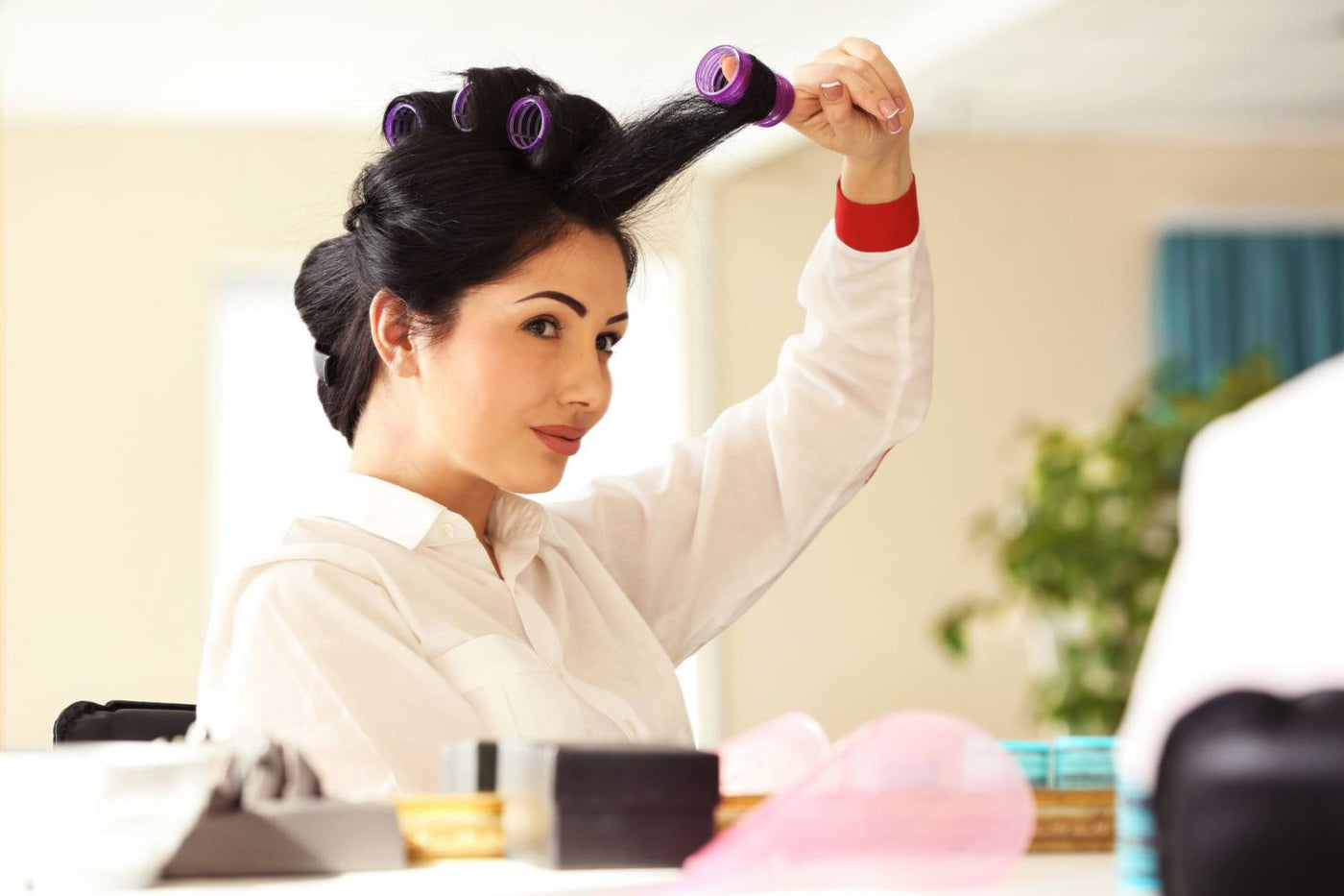 hair rollers and curlers used with realistic hair-care expectations