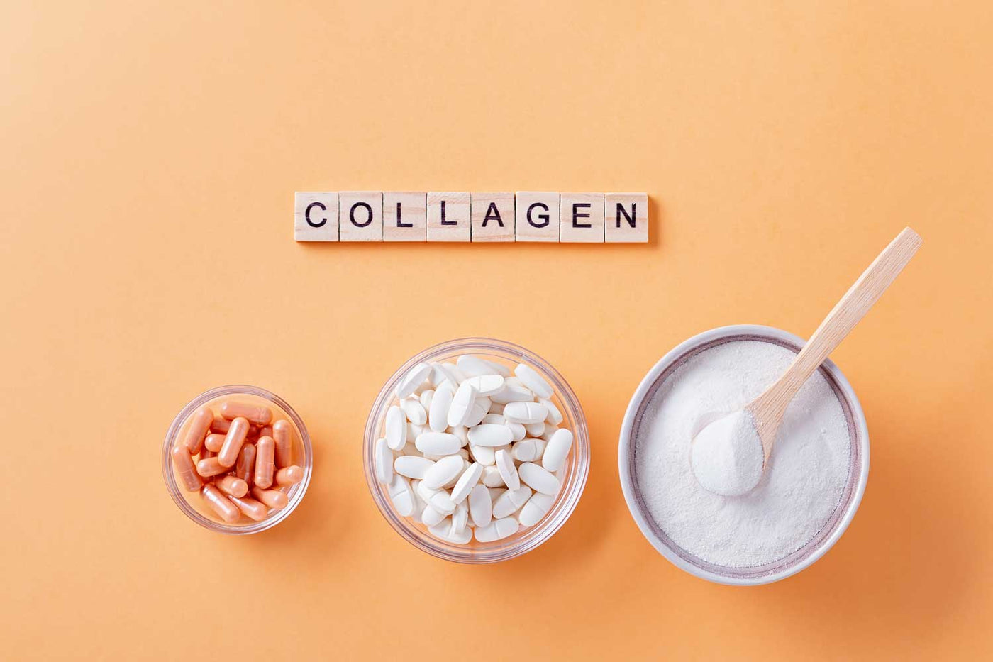 Collagen peptide powder with a review of skin and joint evidence