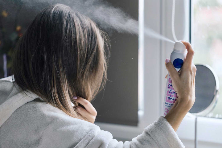dry shampoo used with realistic hair-care expectations